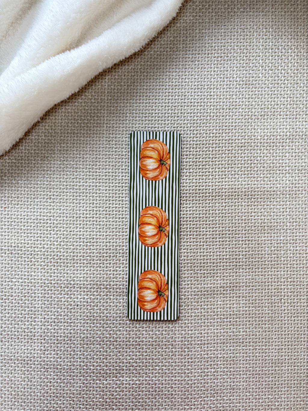 Pumpkin Patch Stripped Bookmark