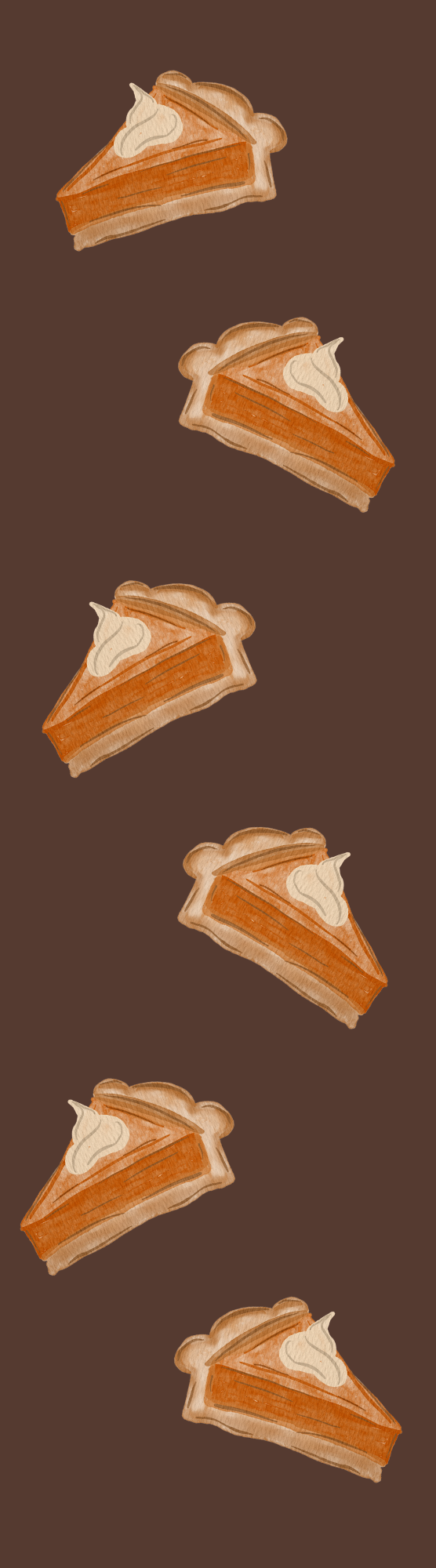 Slice of Pumpkin Pie Bookmark