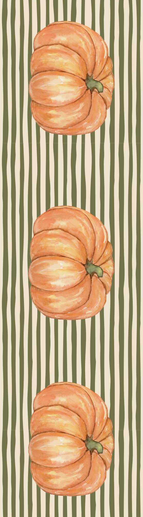 Pumpkin Patch Stripped Bookmark